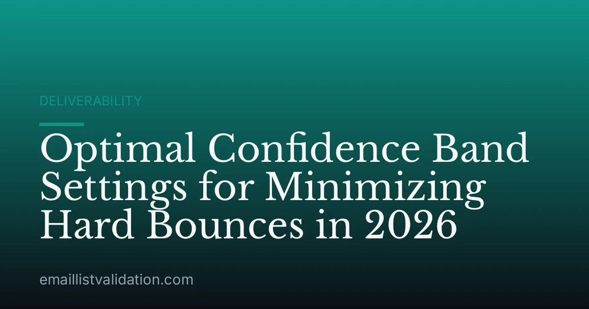 Optimal Confidence Band Settings for Minimizing Hard Bounces in 2026