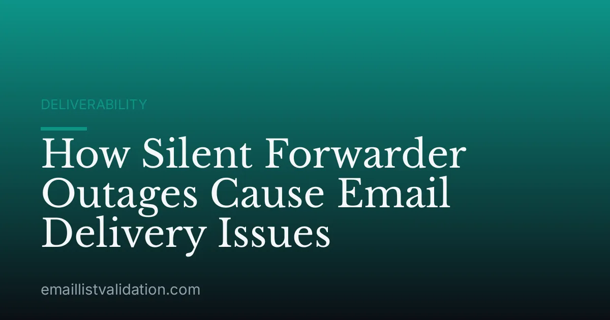 How Silent Forwarder Outages Cause Email Delivery Issues