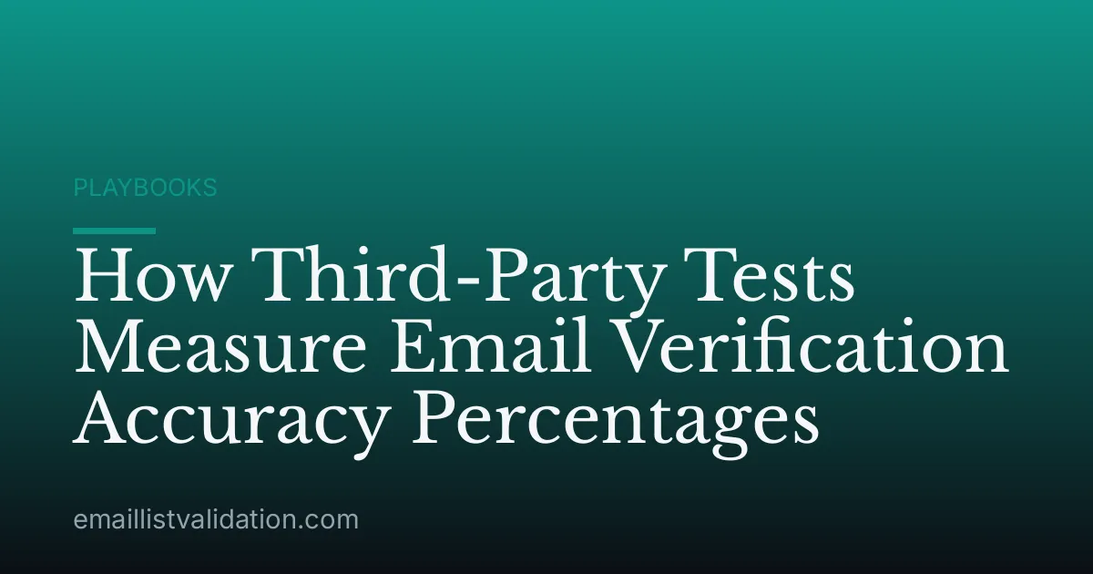 How Third-Party Tests Measure Email Verification Accuracy Percentages