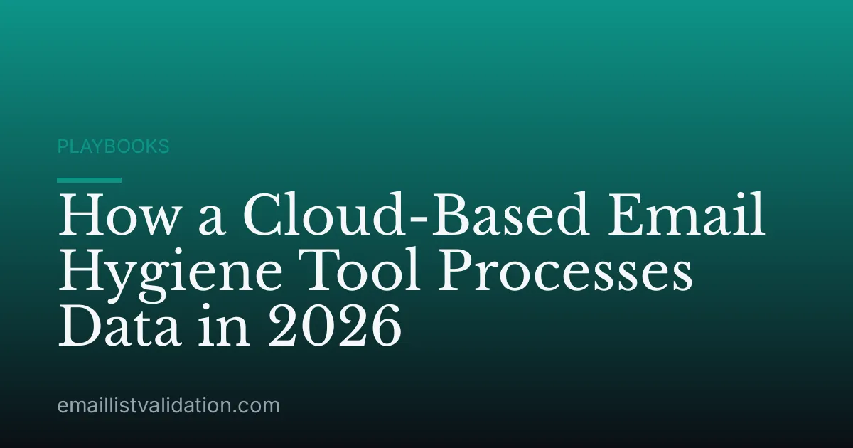 How a Cloud-Based Email Hygiene Tool Processes Data in 2026