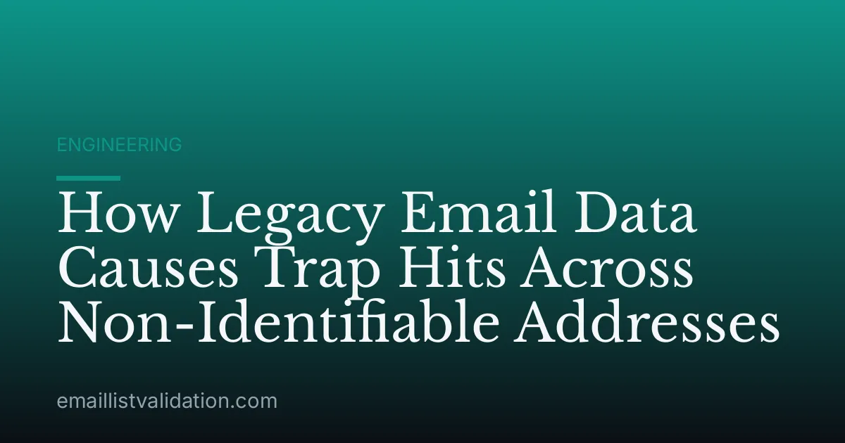 How Legacy Email Data Causes Trap Hits Across Non-Identifiable Addresses