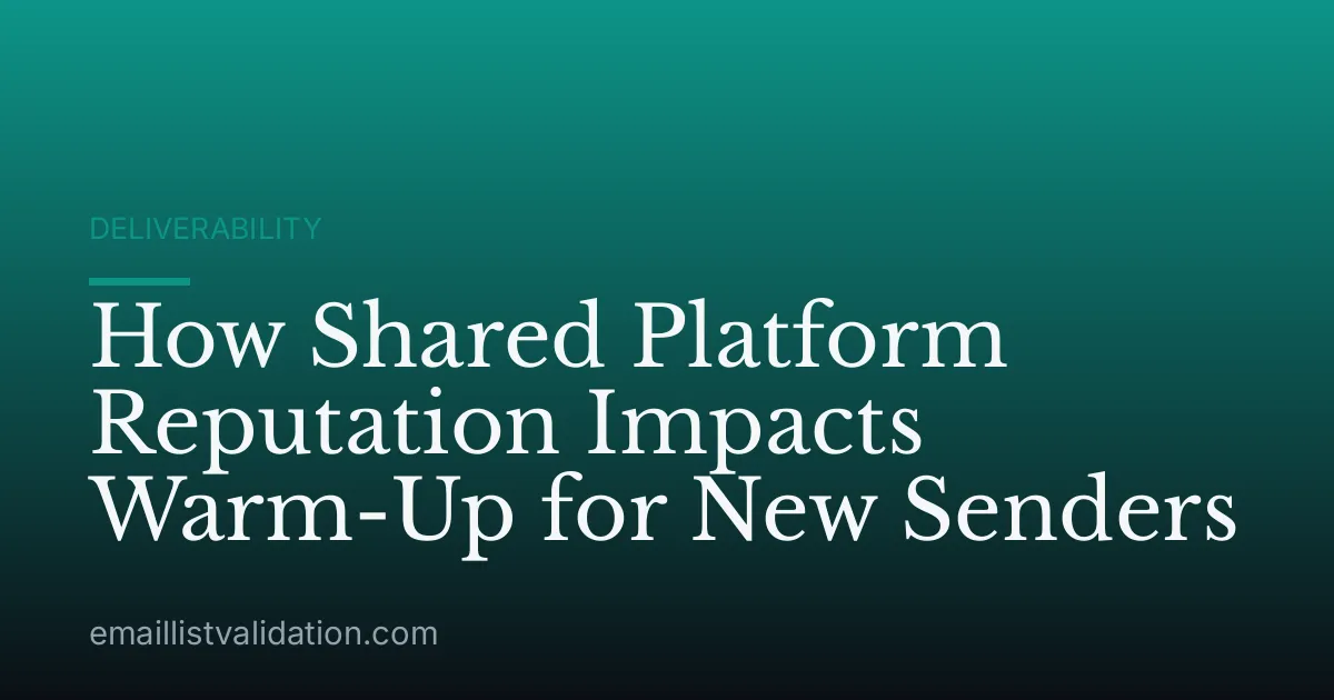 How Shared Platform Reputation Impacts Warm-Up for New Senders