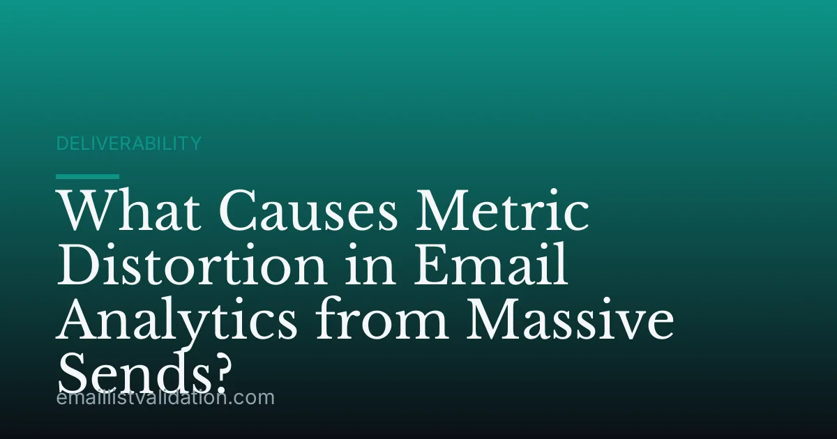 What Causes Metric Distortion in Email Analytics from Massive Sends?