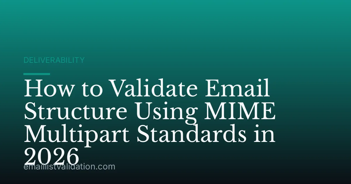 How to Validate Email Structure Using MIME Multipart Standards in 2026