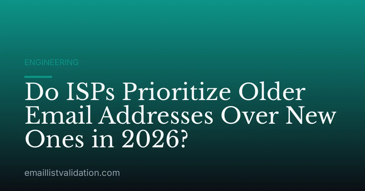 Do ISPs Prioritize Older Email Addresses Over New Ones in 2026?
