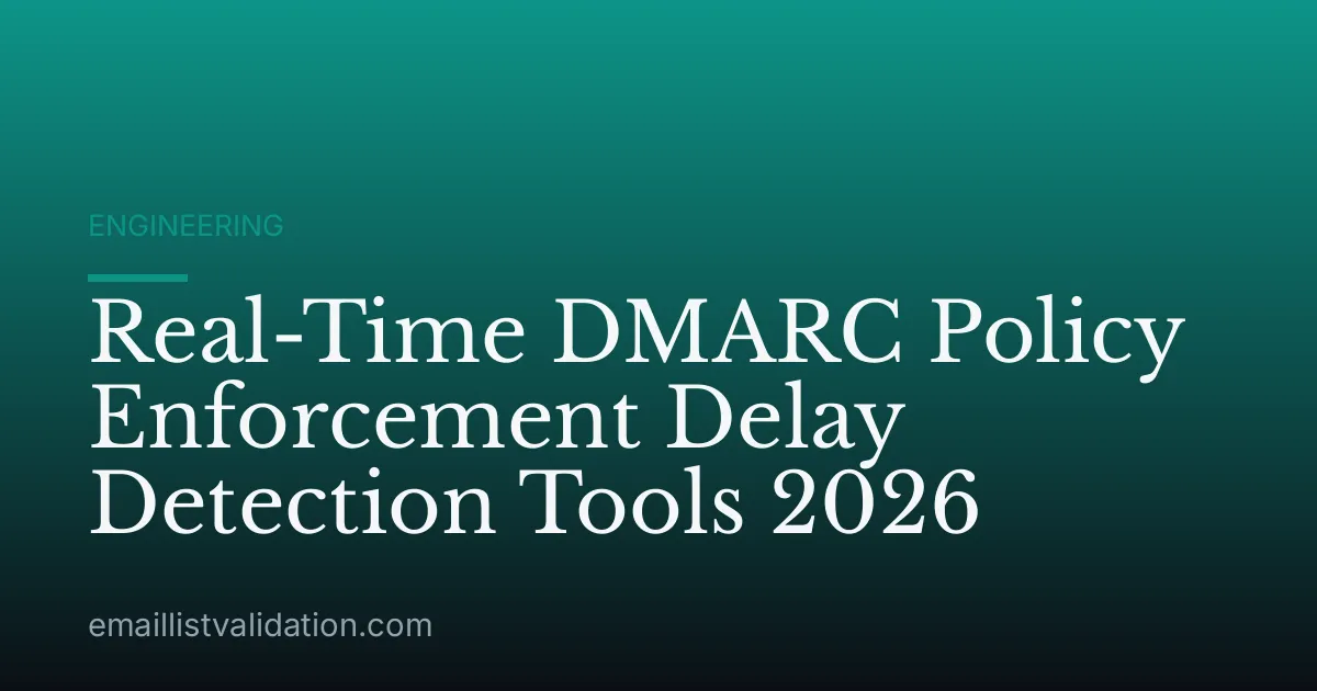 Real-Time DMARC Policy Enforcement Delay Detection Tools 2026