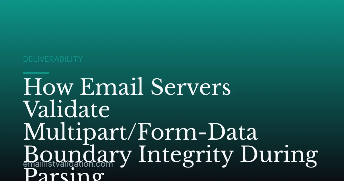 How Email Servers Validate Multipart/Form-Data Boundary Integrity During Parsing
