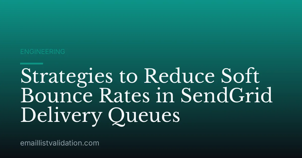 Strategies to Reduce Soft Bounce Rates in SendGrid Delivery Queues