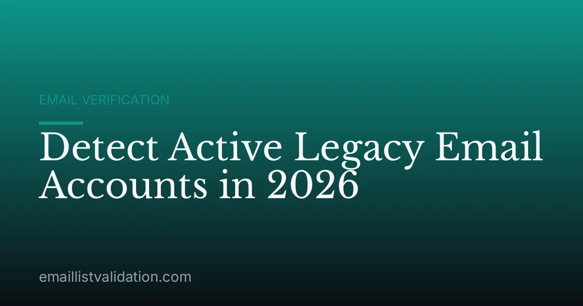 Detect Active Legacy Email Accounts in 2026