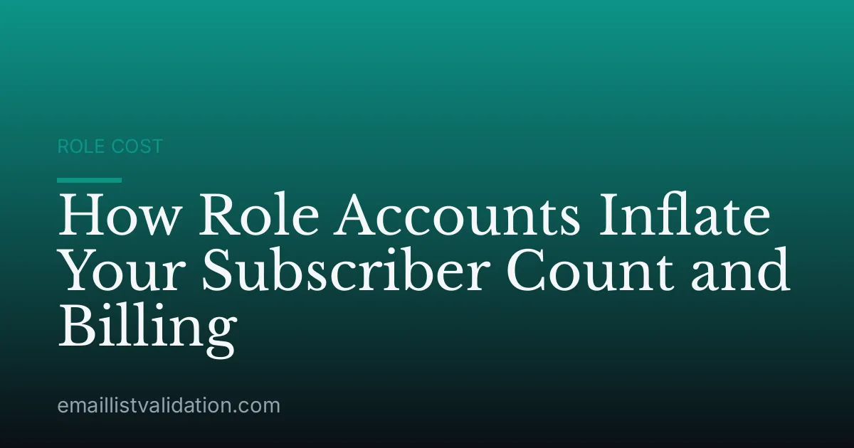 How Role Accounts Inflate Your Subscriber Count and Billing
