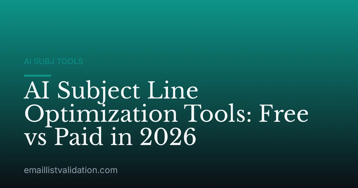 AI Subject Line Optimization Tools: Free vs Paid in 2026