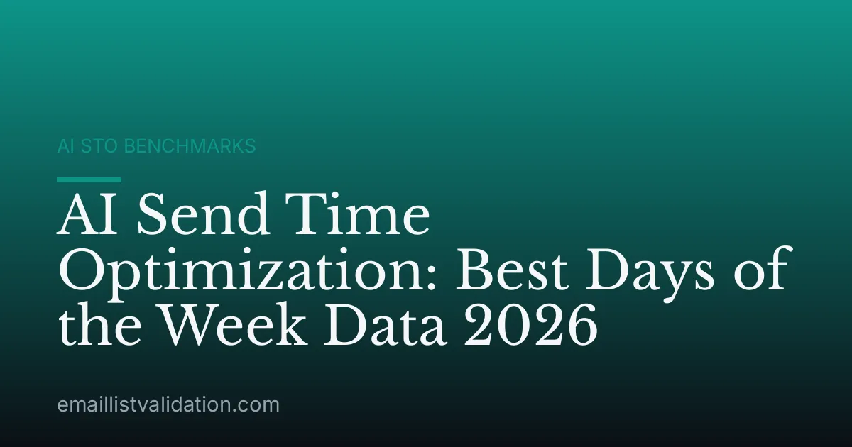 AI Send Time Optimization: Best Days of the Week Data 2026