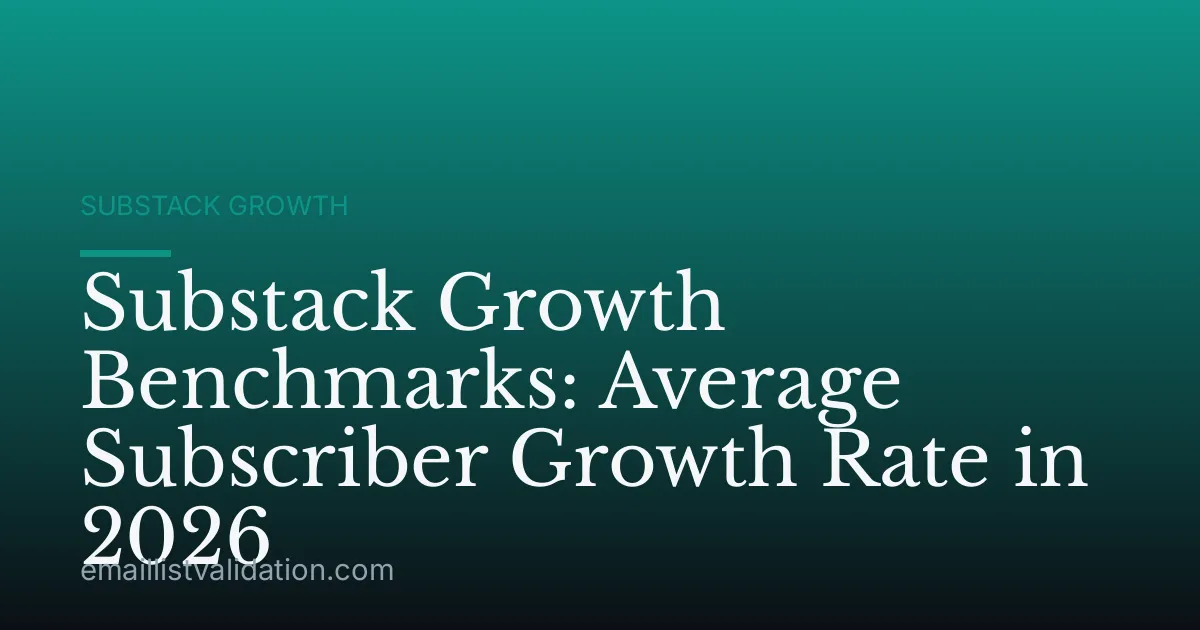 Substack Growth Benchmarks: Average Subscriber Growth Rate in 2026