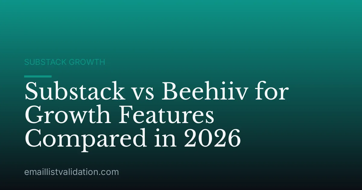 Substack vs Beehiiv for Growth Features Compared in 2026