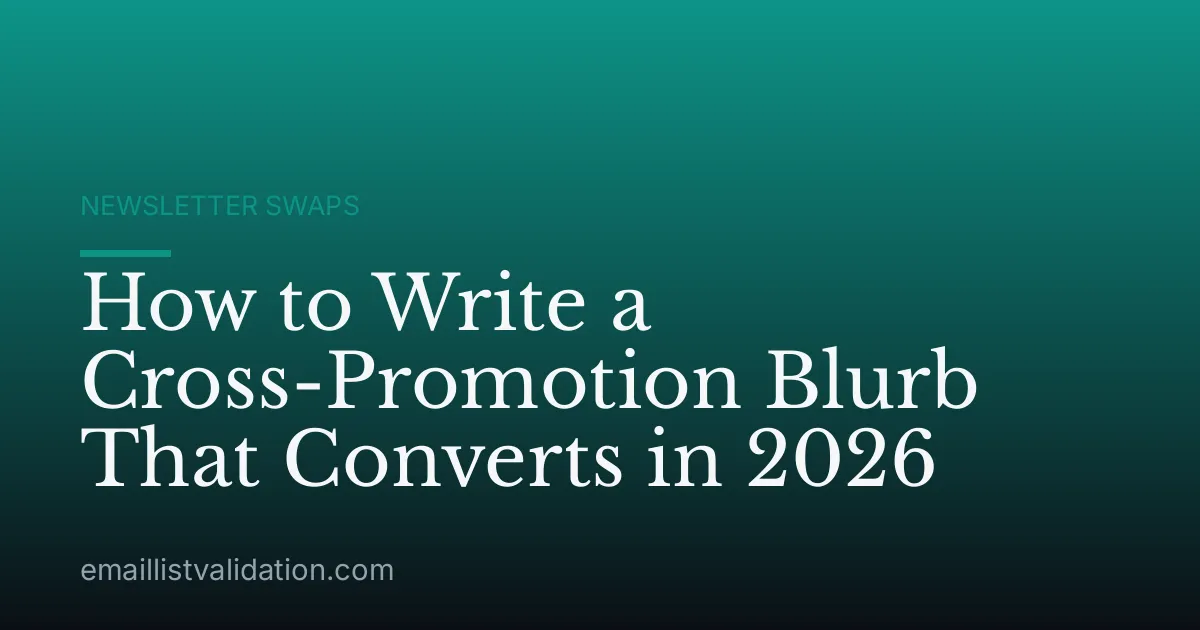 How to Write a Cross-Promotion Blurb That Converts in 2026
