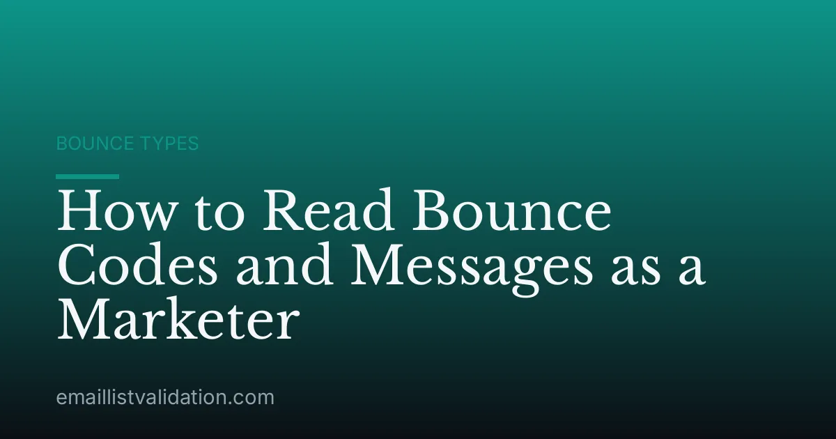 How to Read Bounce Codes and Messages as a Marketer
