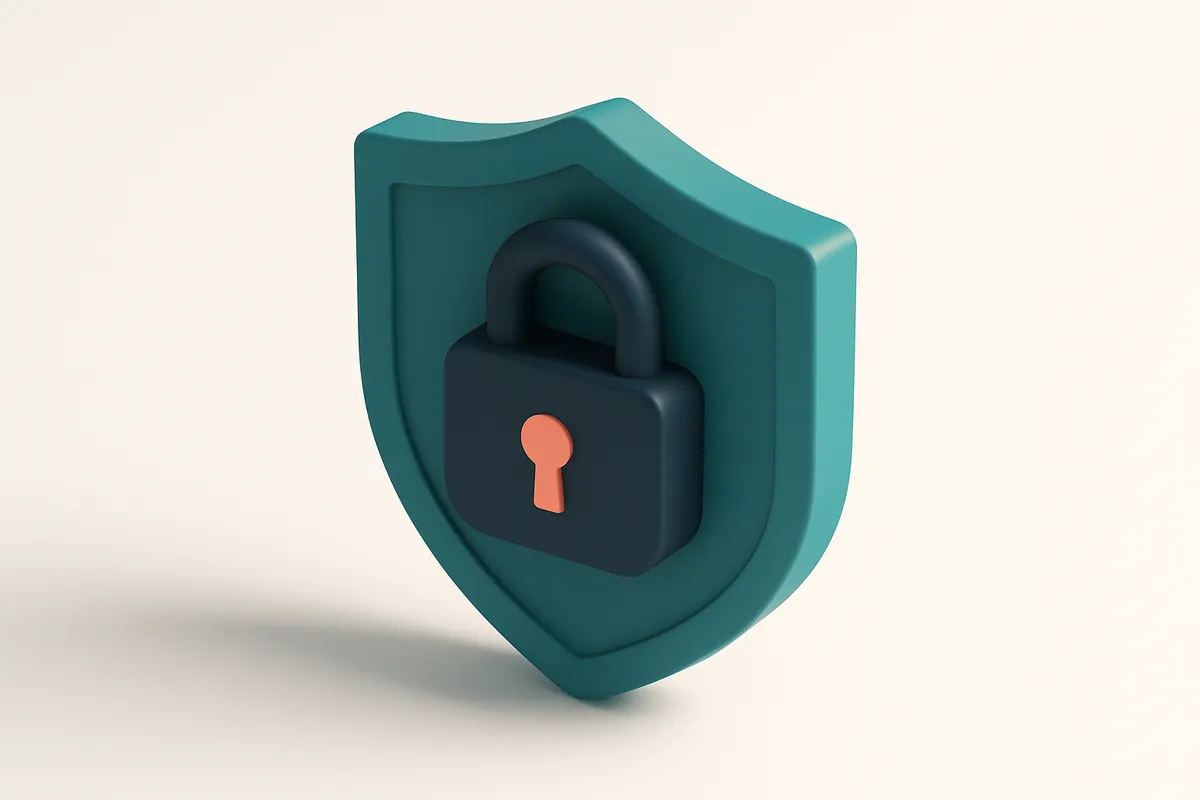 a shield with a lock