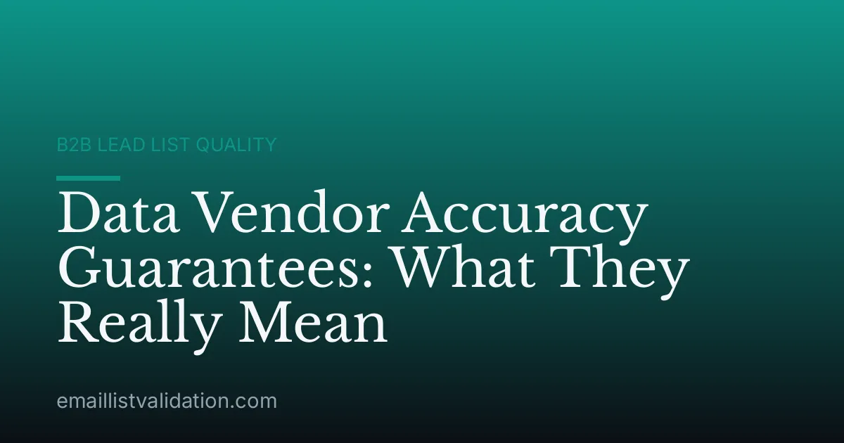 Data Vendor Accuracy Guarantees: What They Really Mean