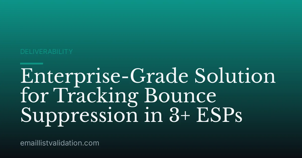Enterprise-Grade Solution for Tracking Bounce Suppression in 3+ ESPs