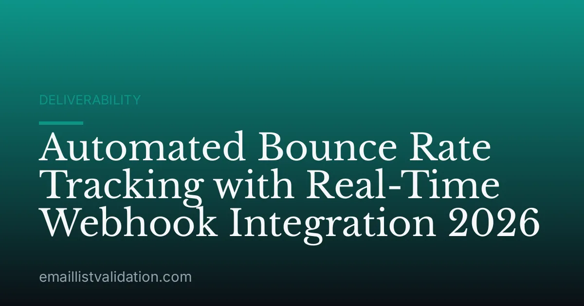 Automated Bounce Rate Tracking with Real-Time Webhook Integration 2026