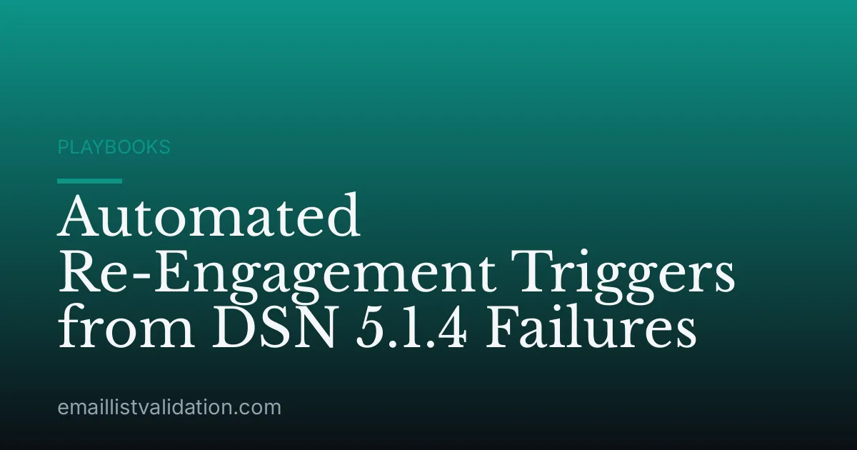 Automated Re-Engagement Triggers from DSN 5.1.4 Failures