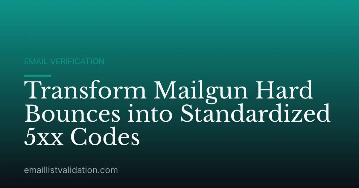 Transform Mailgun Hard Bounces into Standardized 5xx Codes
