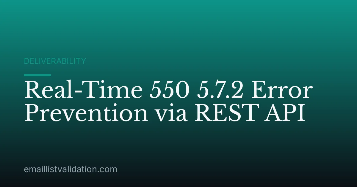 Real-Time 550 5.7.2 Error Prevention via REST API