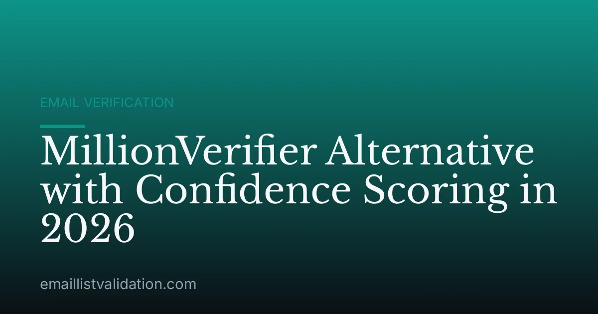 MillionVerifier Alternative with Confidence Scoring in 2026