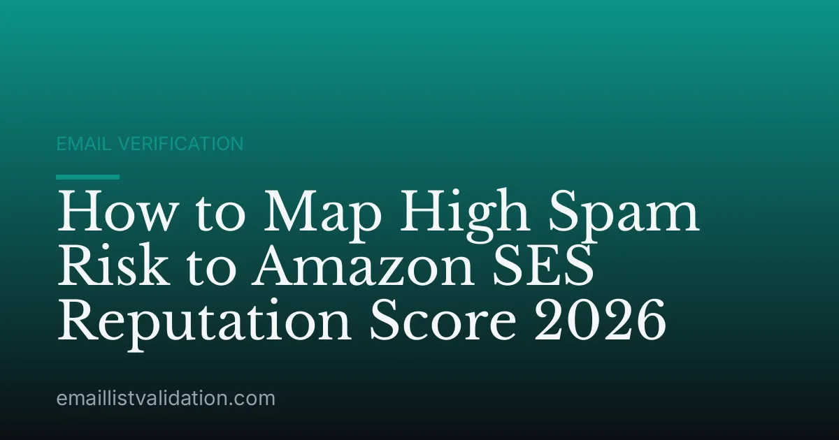 How to Map High Spam Risk to Amazon SES Reputation Score 2026