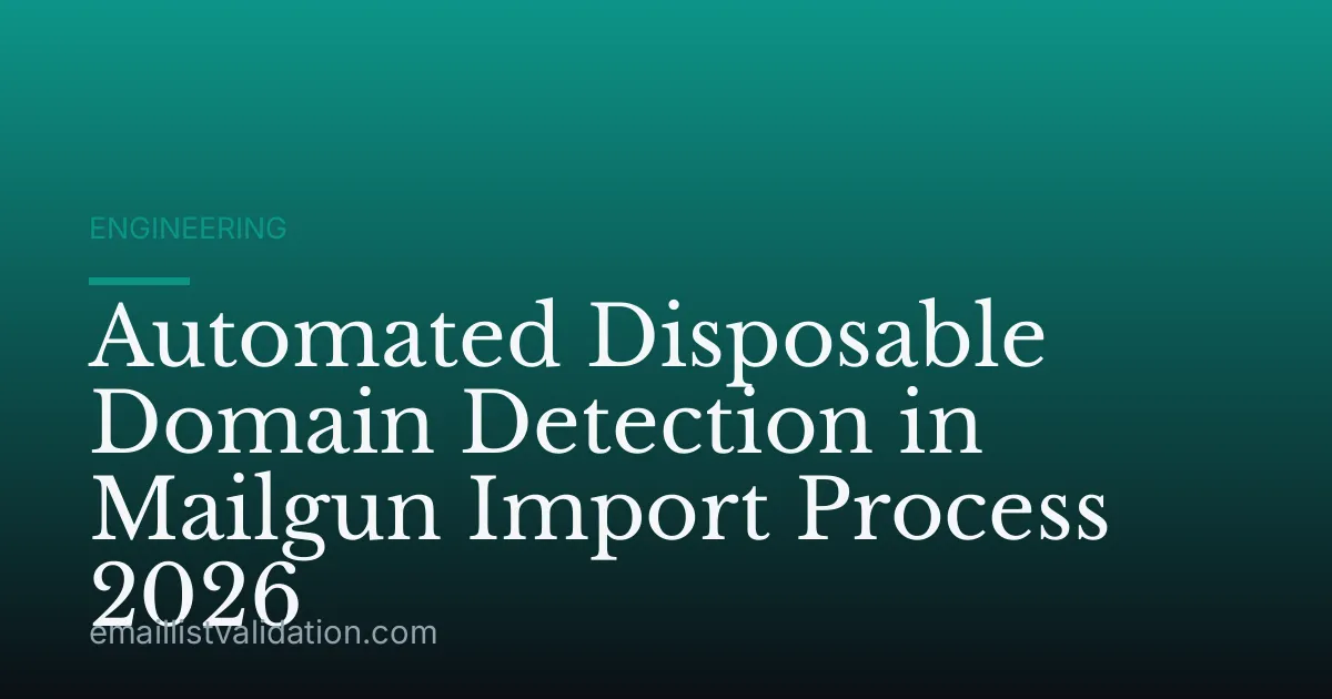 Automated Disposable Domain Detection in Mailgun Import Process 2026