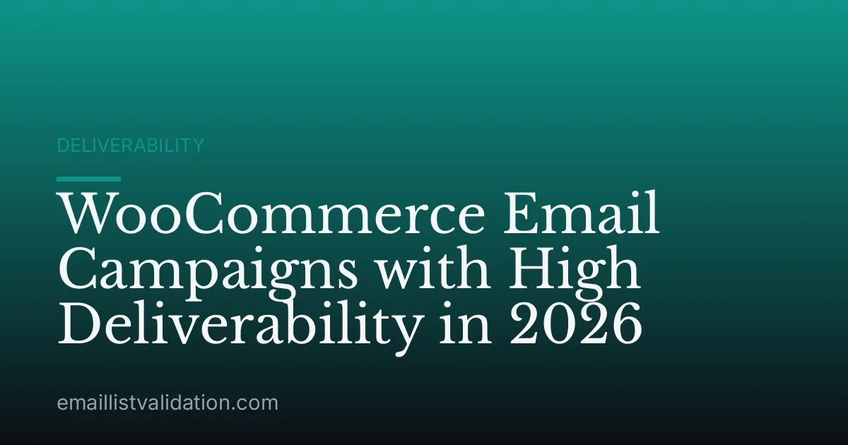 WooCommerce Email Campaigns with High Deliverability in 2026
