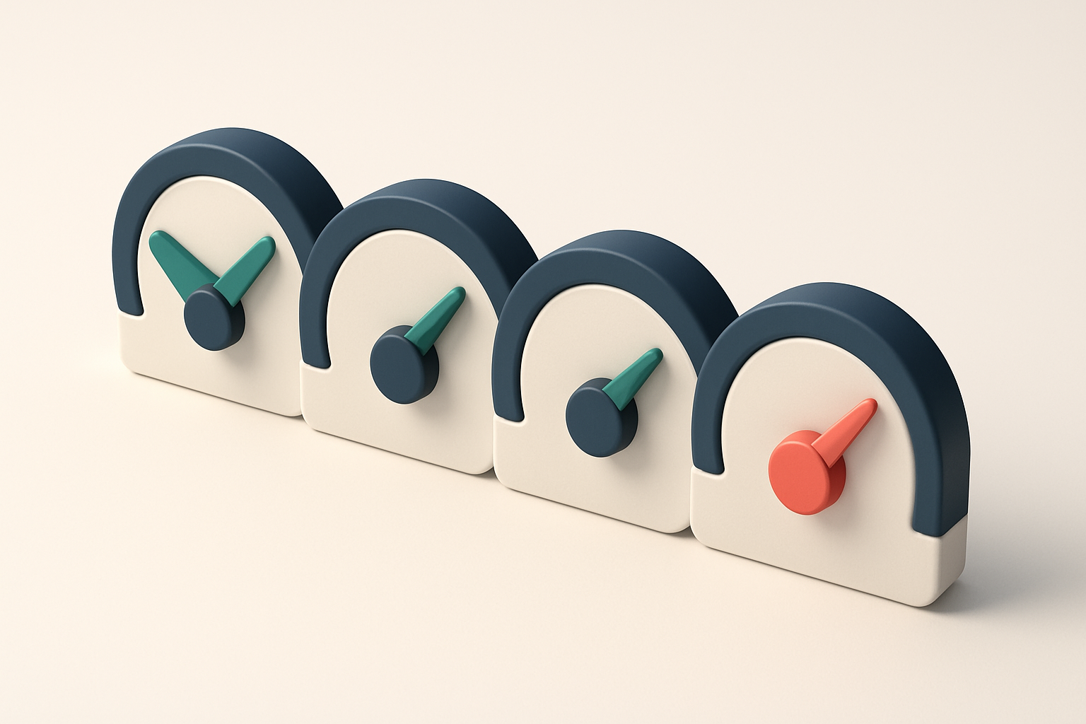 a row of four gauges showing validation status (valid, risky, catch-all, invalid)