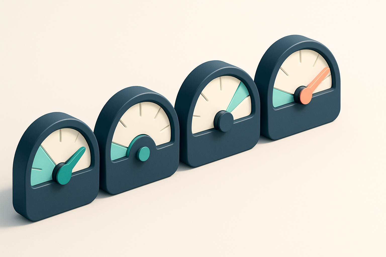 a row of four gauges labeled 'valid', 'invalid', 'risky', 'catch-all'