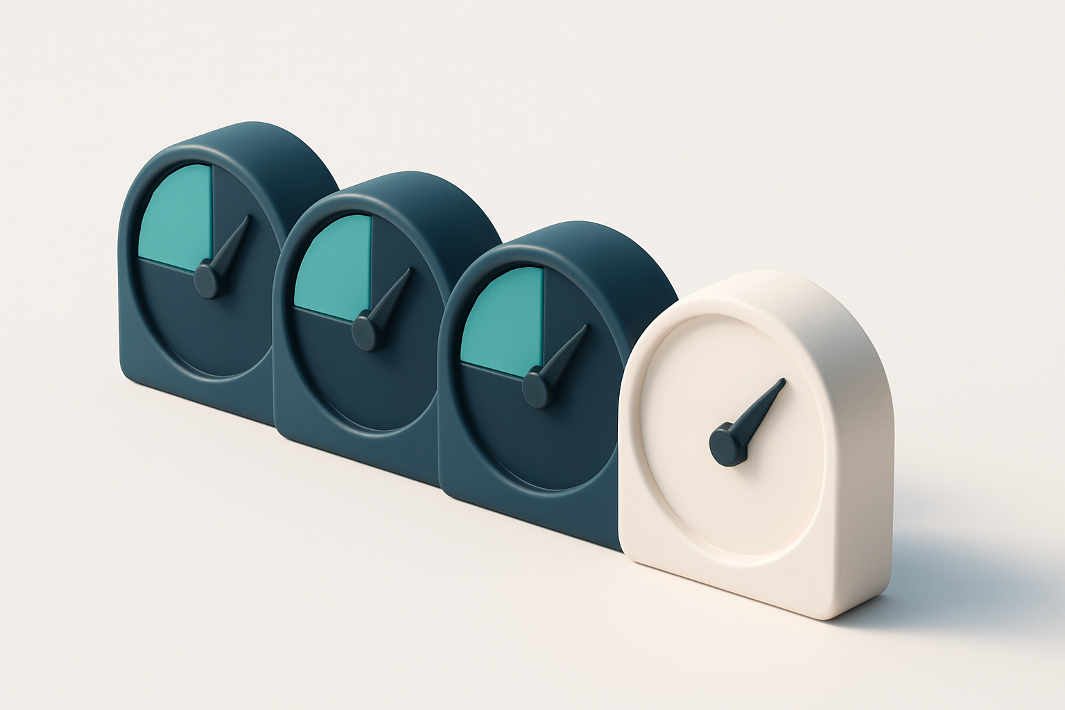 a row of four gauges labeled with bounce rate percentages and a red stop at 10%