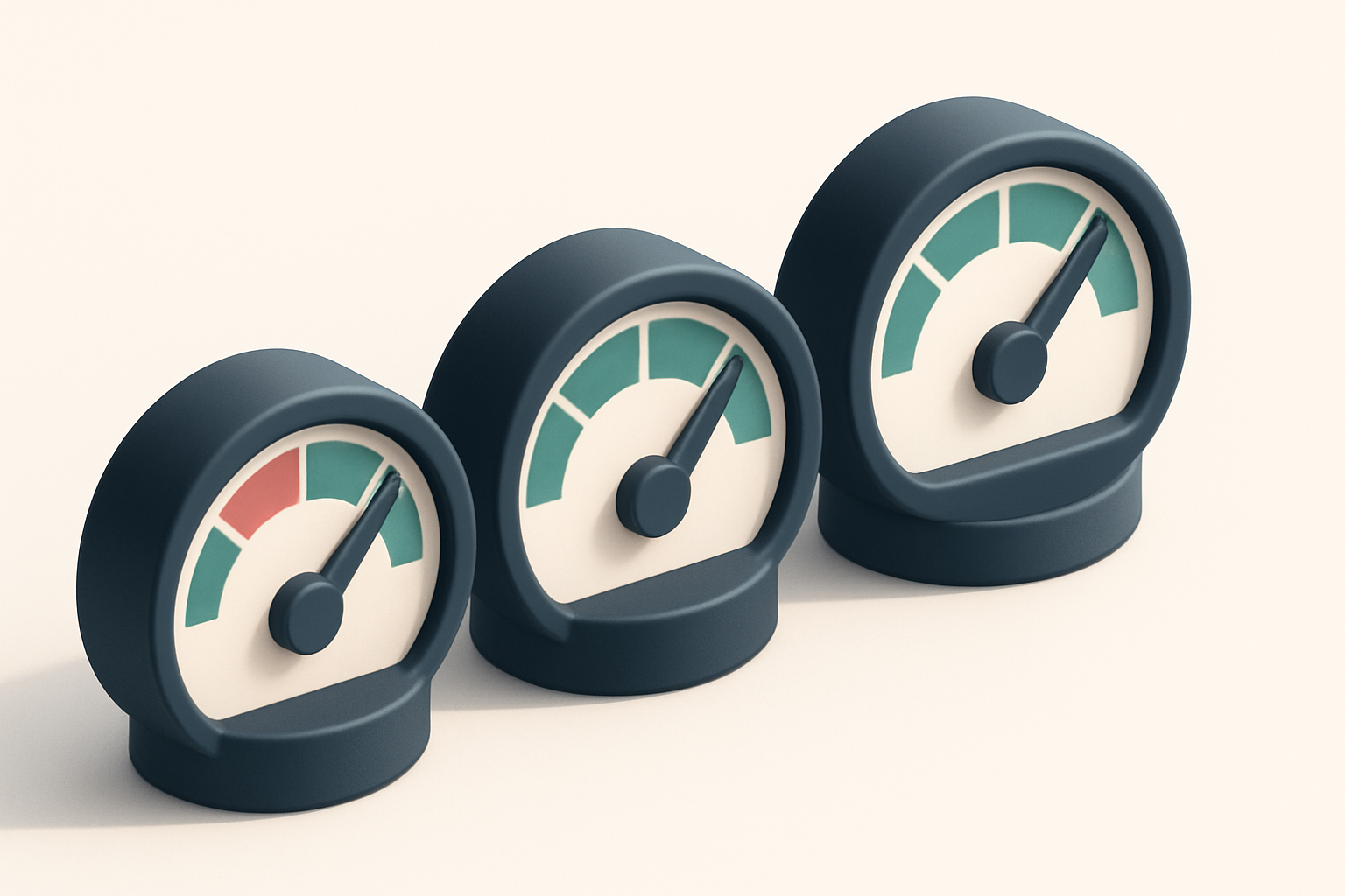 a row of three gauges indicating encryption strength, with only one showing full TLS 1.2+ coverage