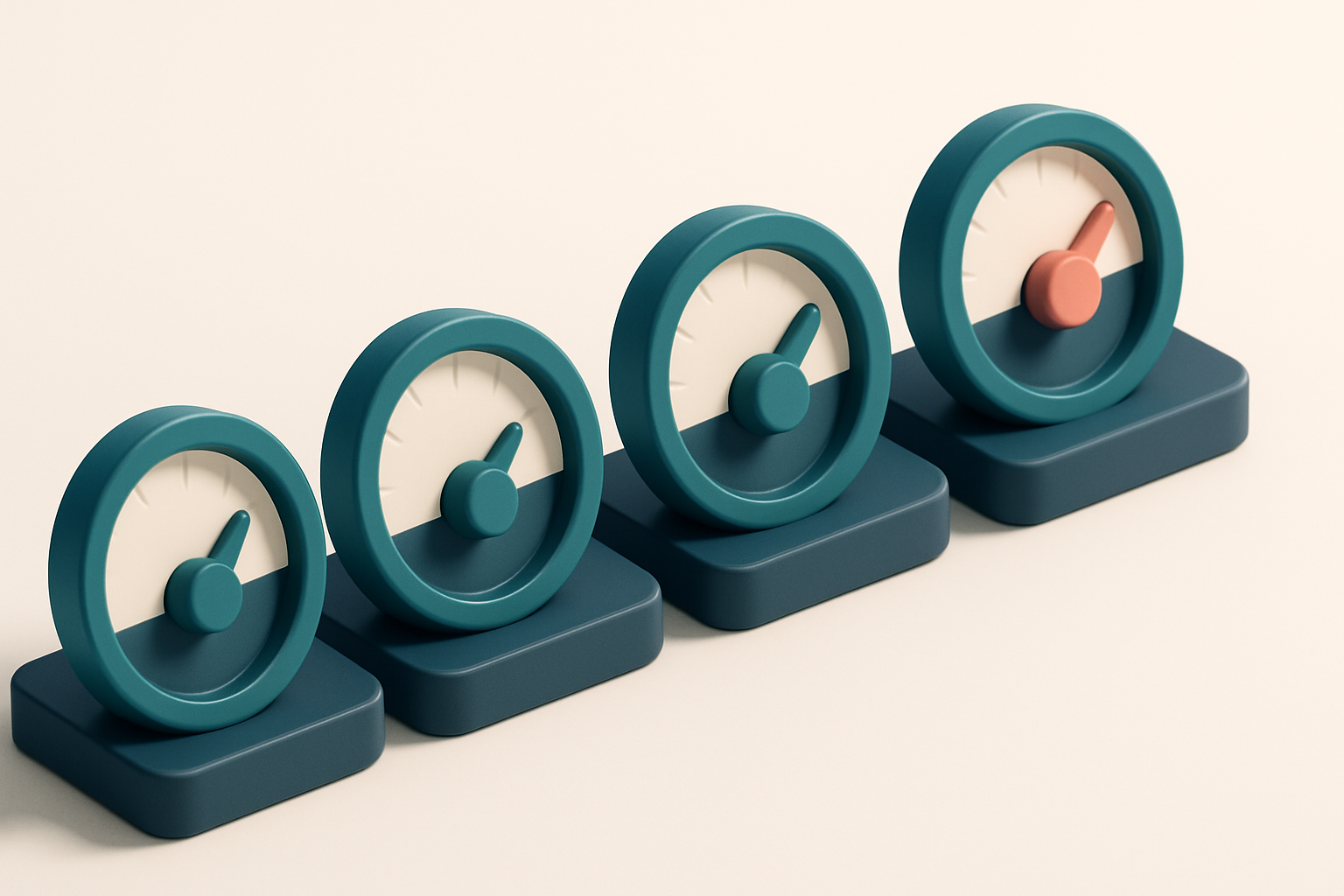a row of four gauges labeled 'bounces', 'deliverability', 'reputation', 'engagement'