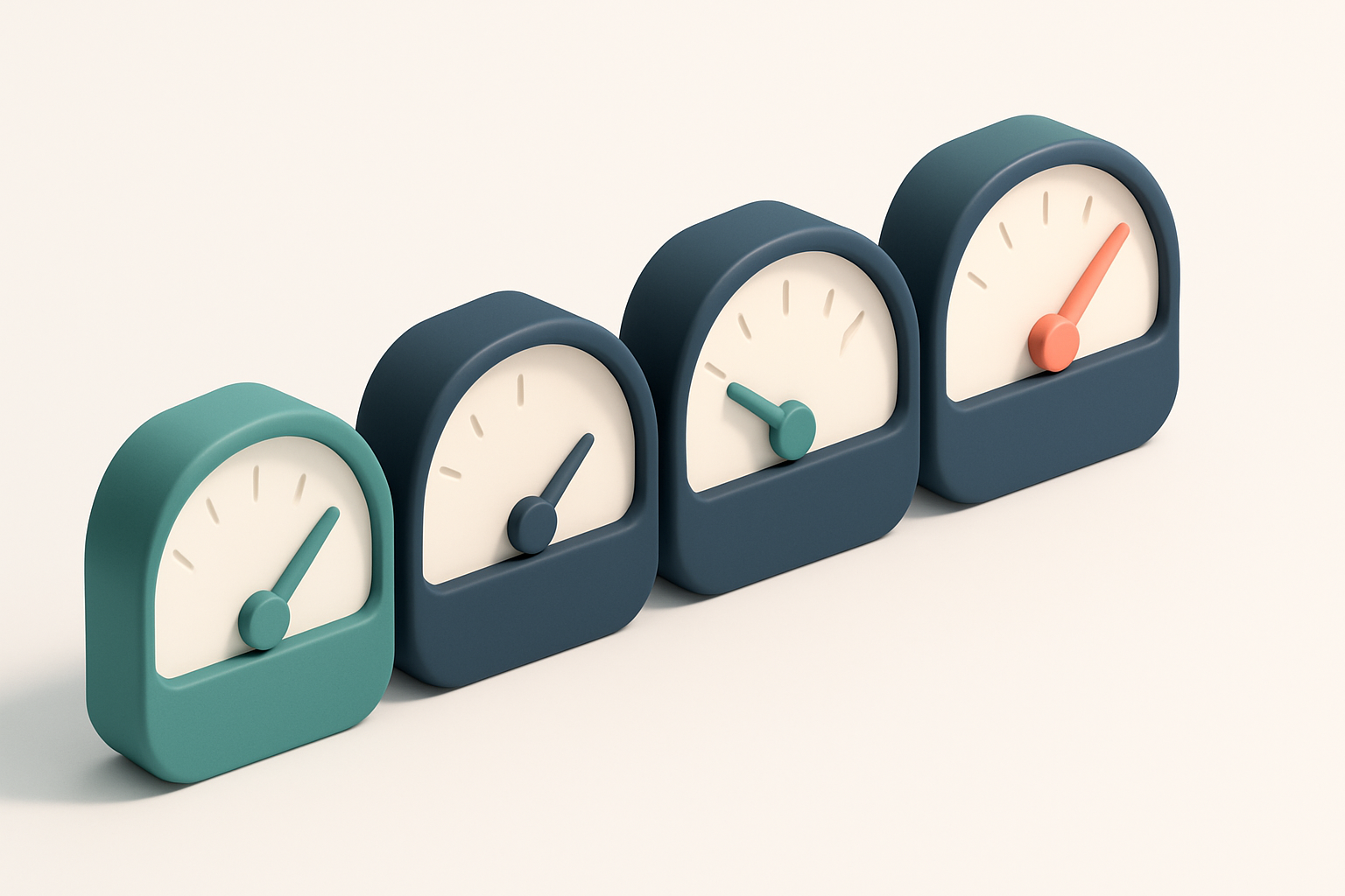A row of four gauges, each labeled: Valid, Invalid, Catch-All, Risky