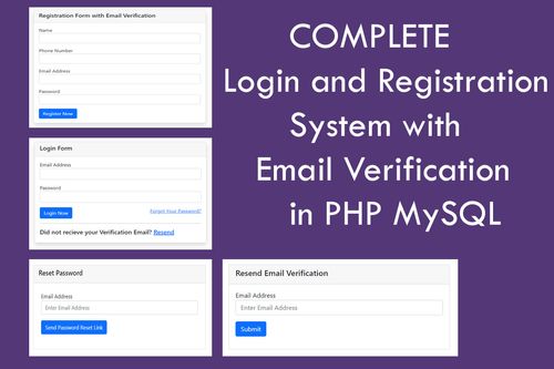 Mastering User Authentication: Login, Registration, Email Verification, and Forgot Password in PHP