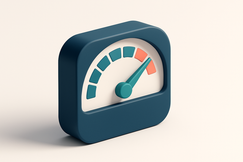A single gauge dial showing '98.9% accuracy' with a green indicator