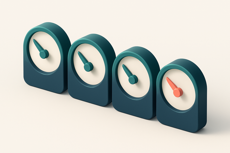 a row of four gauge dials labeled 'Valid', 'Invalid', 'Catch-All', 'Risky'