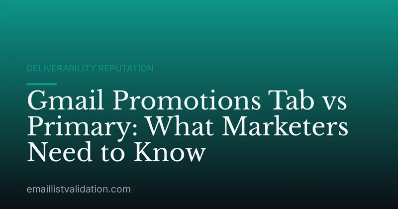 Gmail Promotions Tab vs Primary: What Marketers Need to Know