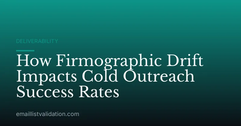 How Firmographic Drift Impacts Cold Outreach Success Rates