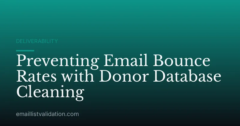 Preventing Email Bounce Rates with Donor Database Cleaning