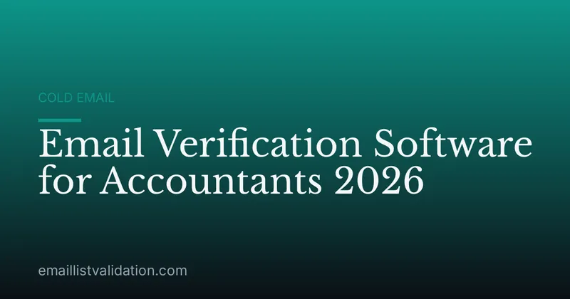 Email Verification Software for Accountants 2026