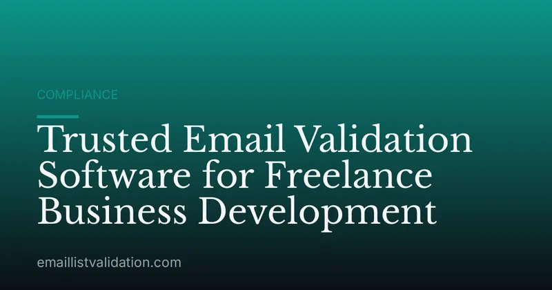 Trusted Email Validation Software for Freelance Business Development