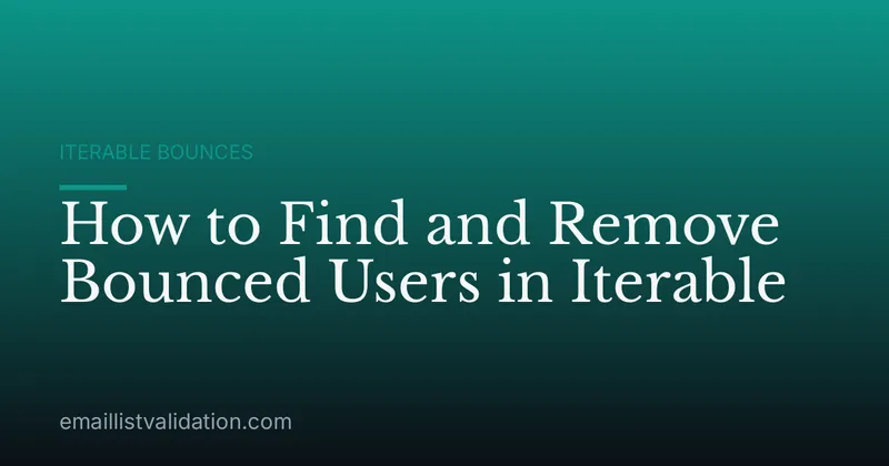 How to Find and Remove Bounced Users in Iterable