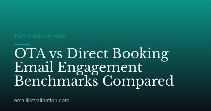 OTA vs Direct Booking Email Engagement Benchmarks Compared