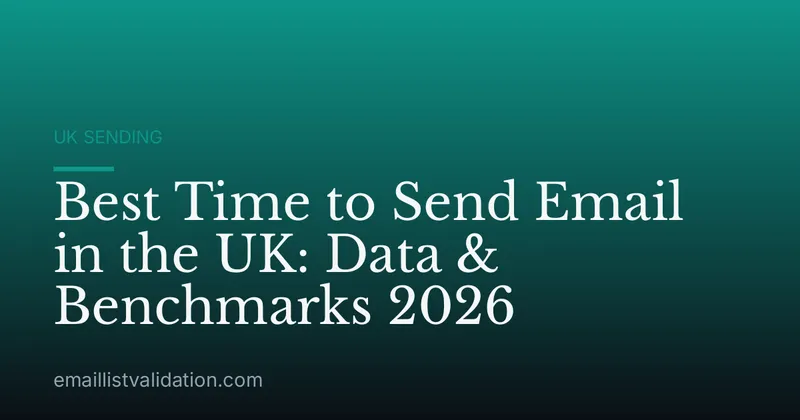 Best Time to Send Email in the UK: Data & Benchmarks 2026