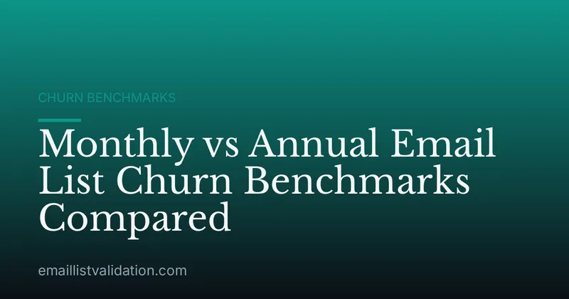 Monthly vs Annual Email List Churn Benchmarks Compared