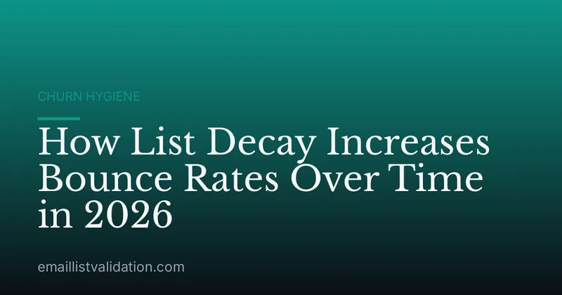 How List Decay Increases Bounce Rates Over Time in 2026